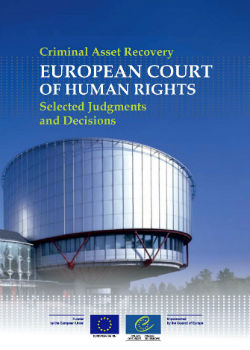 Criminal Asset Recovery - European Court of Human Rights Selected Judgments and Decisions cover