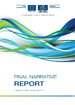 PACA Final narrative report - 1 September 2009 - 31 December 2012 cover