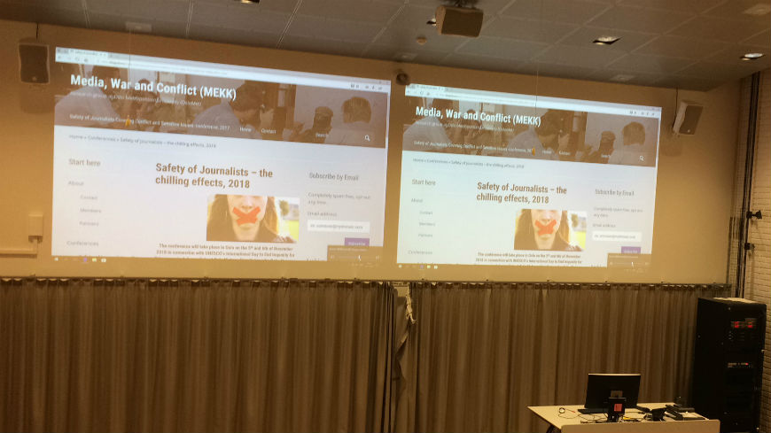 Council of Europe work presented at 4th annual conference on the Safety of Journalists in Oslo