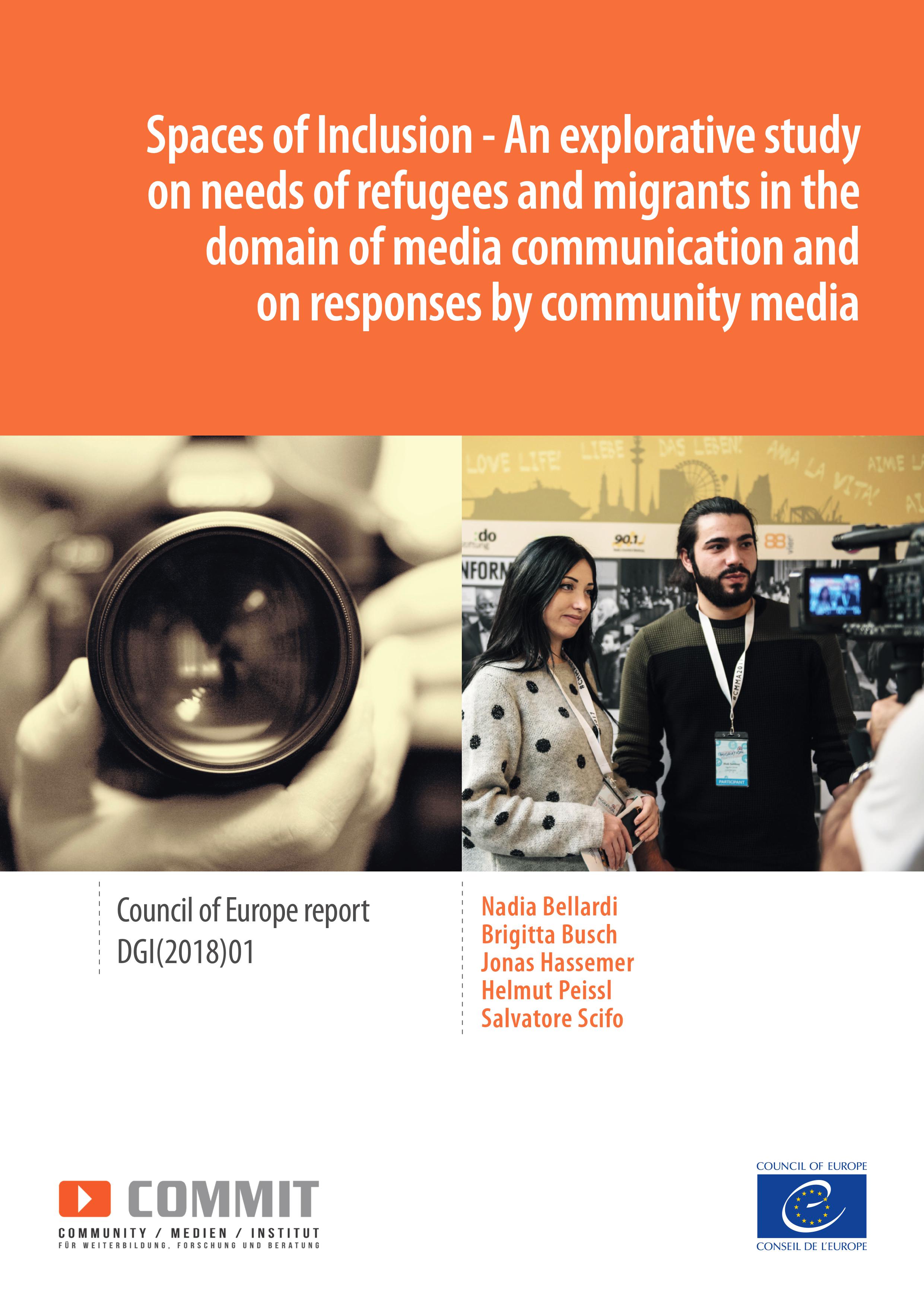 « Spaces of Inclusion - Needs of refugees and migrants in the domain of media communication and on responses by community media » (2018)