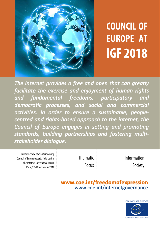 Council of Europe at IGF 2018