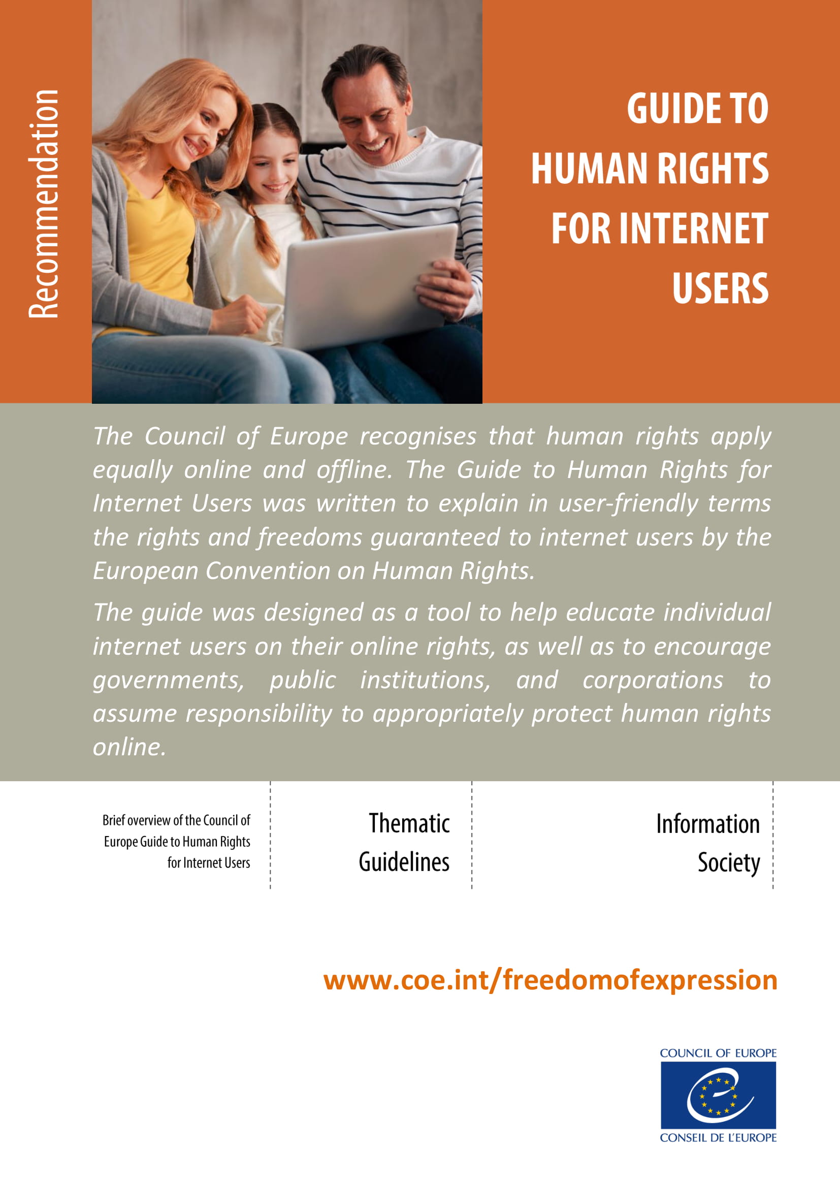 Guide to Human Rights for Internet Users