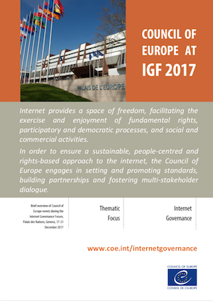 Council of Europe at IGF 2017
