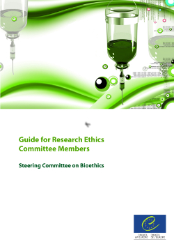 Guide for research ethics commitee members