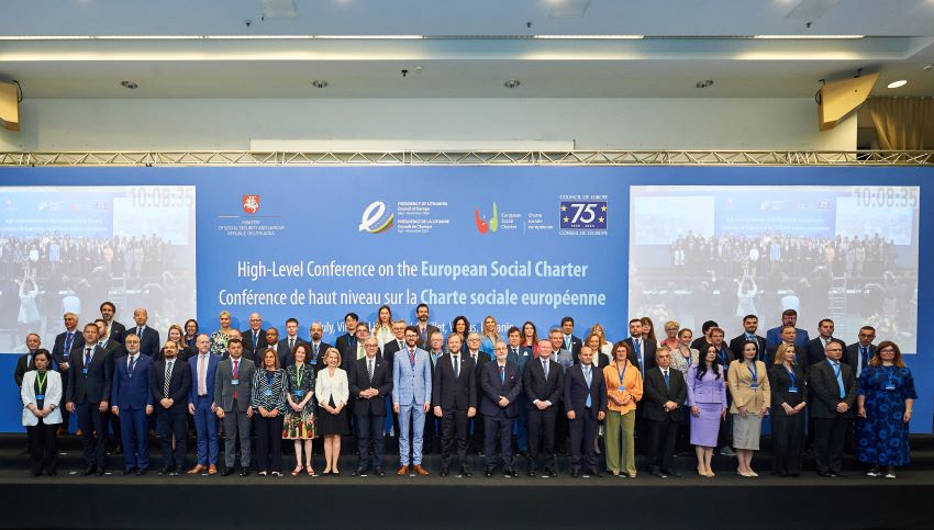 La conférence de haut niveau sur la Charte sociale européenne adopte une déclaration politique mettant l'accent sur la justice sociale et les droits humains