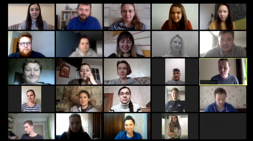 Human Rights Trainers in Ukraine meet online