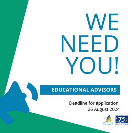 Call for Education Advisor in the European Youth Centre Strasbourg or Budapest