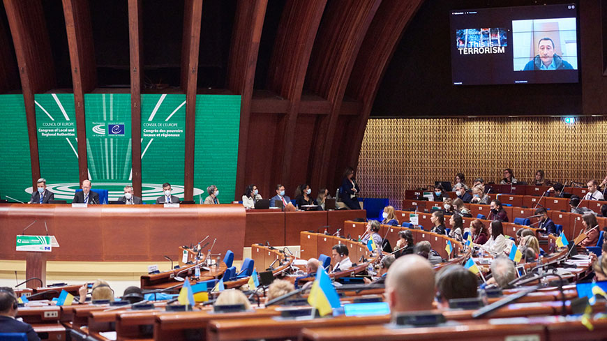 Council of Europe Congress condemns war against Ukraine and calls on Russian Federation to meet its obligations under international law, including international humanitarian law