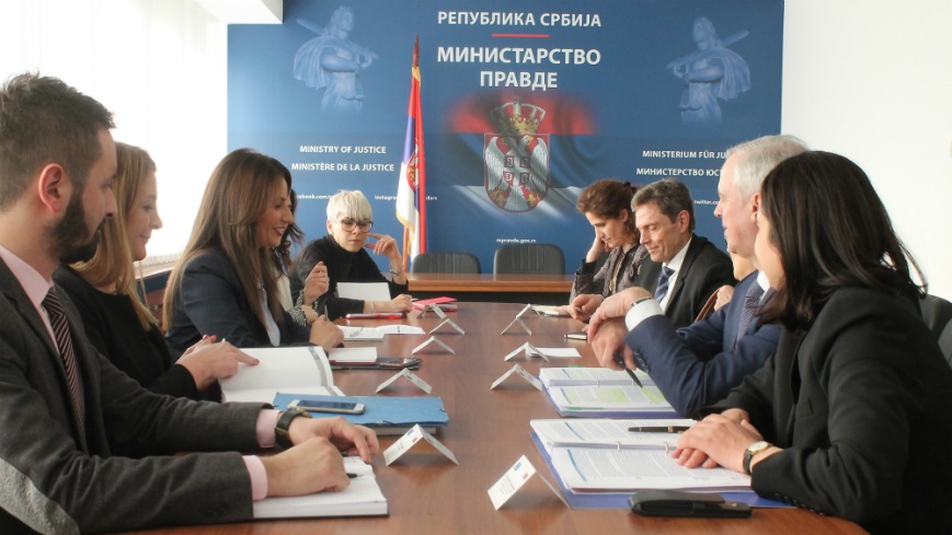 Meeting with the Serbian Minister of Justice