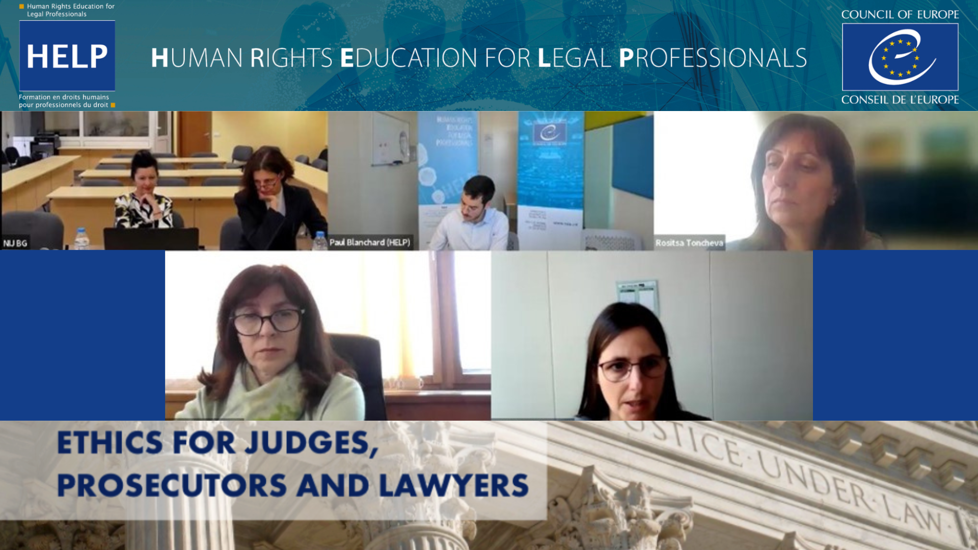 HELP course on Ethics for Judges, Prosecutors and Lawyers launched in Bulgaria