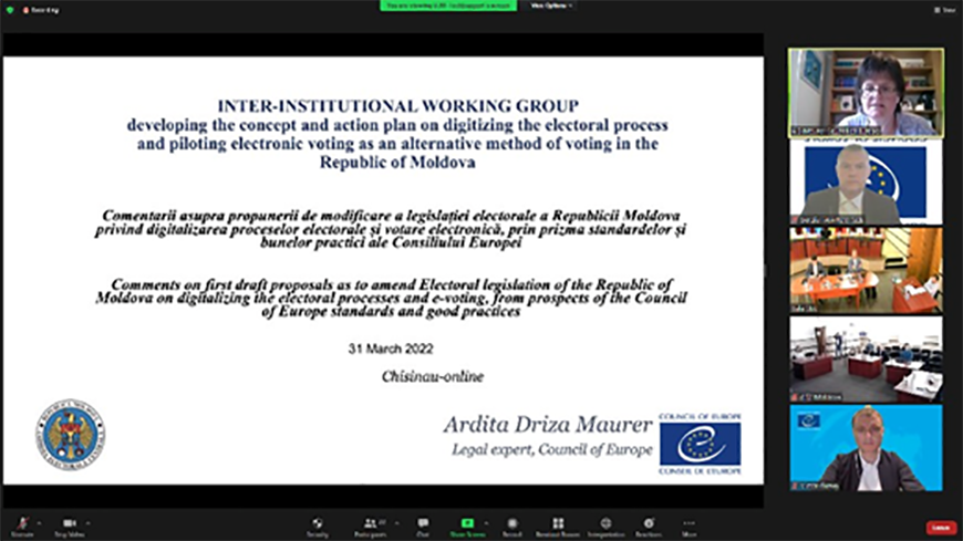 Soutien continu d'experts dans la numérisation du processus électoral et le pilotage du vote électronique