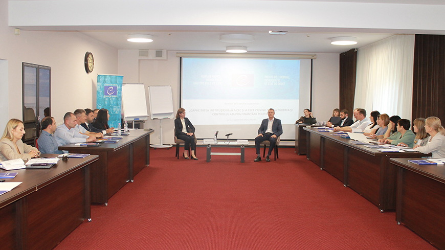 Council of Europe supports a training on political parties financing