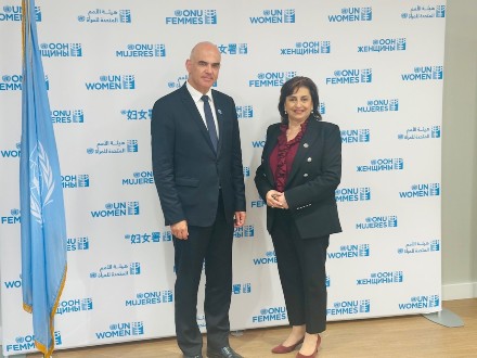 Le Secrétaire Général rencontre Mme Sima Bahous Directrice Exécutive d’ONU-Femmes