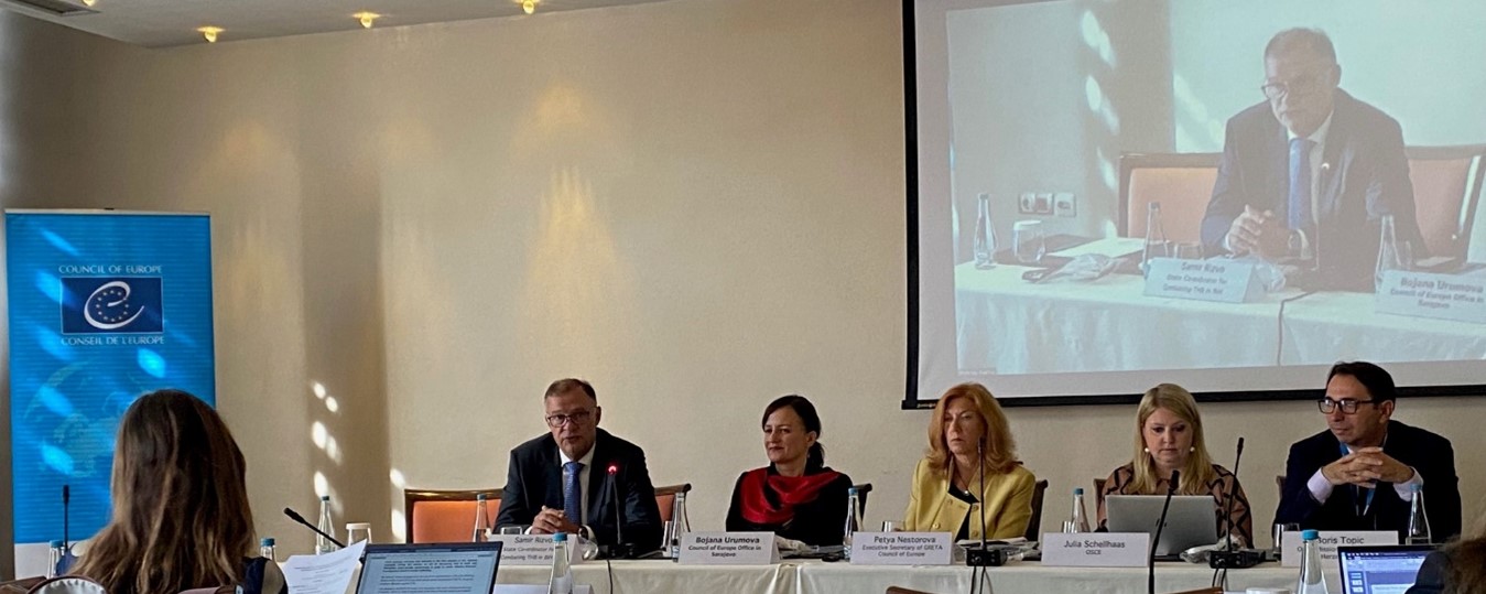 Prevencija i borba protiv trgovine ljudima u Bosni i Hercegovini - Ured  Vijeća/Savjeta Evrope u Sarajevu