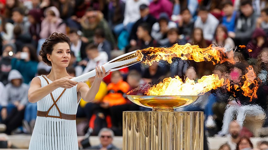 The Olympic torch comes to the Council of Europe on 26 June