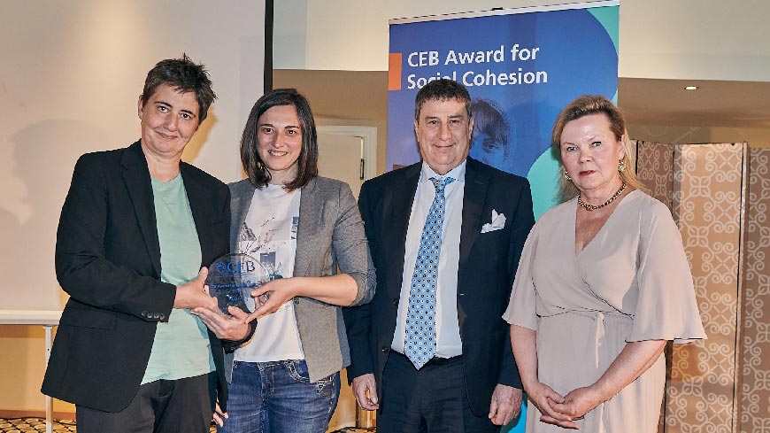 Social projects from Serbia, Croatia and France honoured at CEB Award for Social Cohesion 2023