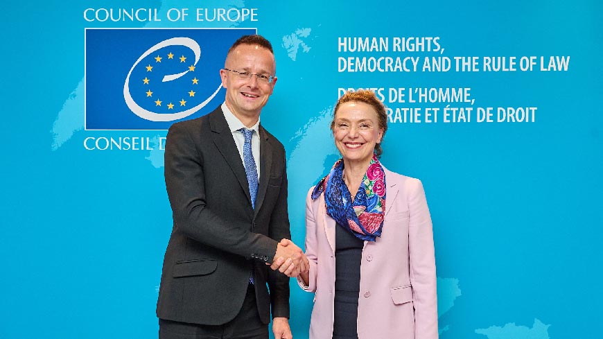 Council of Europe Secretary General meets Hungarian Foreign Affairs Minister