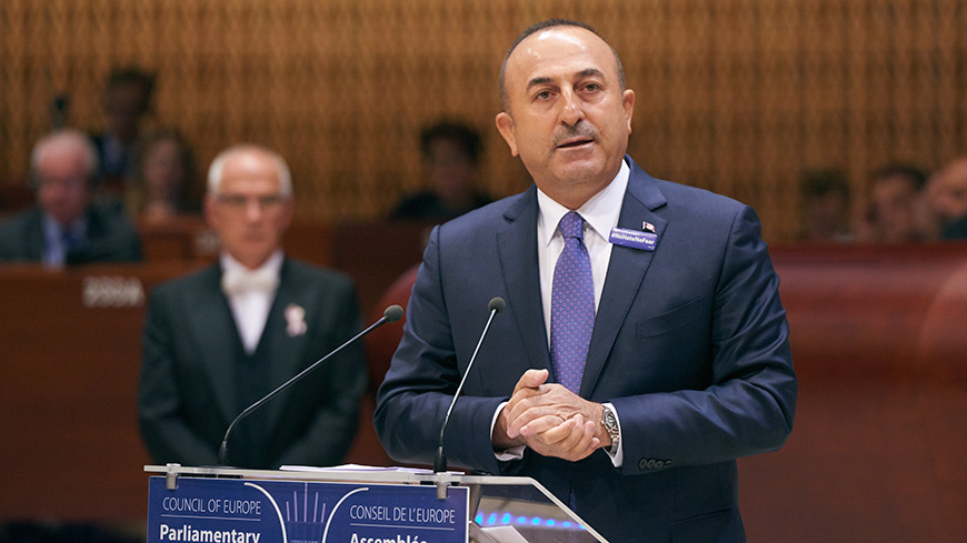 Mevlut Cavusoglu The Values Of The Council Of Europe Should Inspire Further Reforms In Turkey Council Of Europe