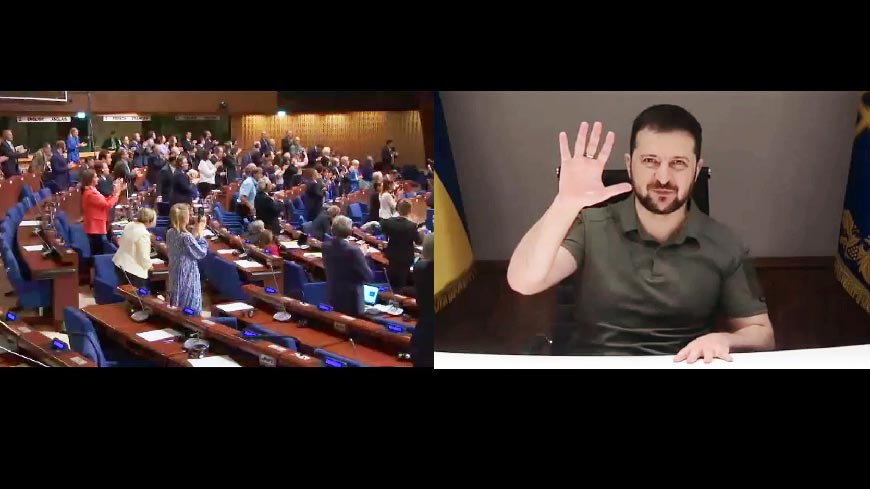 Volodímir Zelenski ante la Asamblea Parlamentaria: “nunca en la historia la Europa unida ha sido tan fuerte como lo es hoy”