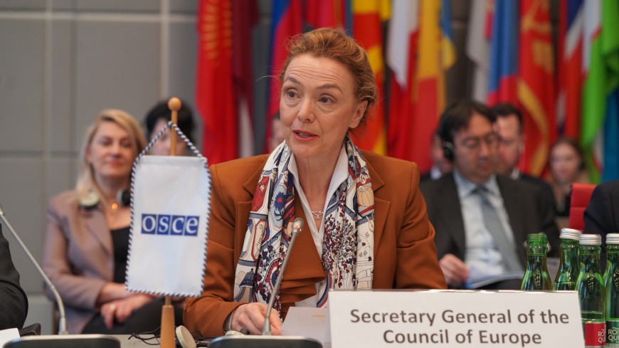 La secretaria general visita Austria y asiste a reuniones en la OSCE