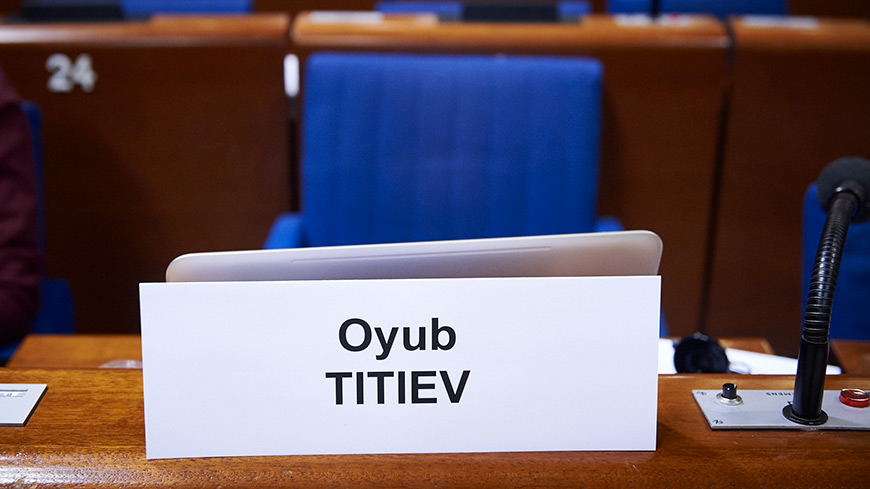 Oyub Titiev, vincitore del Premio Václav Havel per i diritti umani 2018