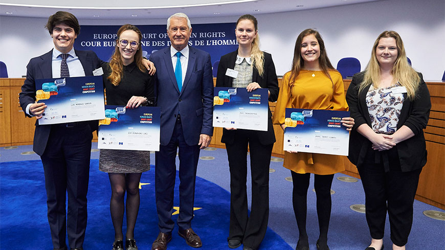 Team der spanischen IE University gewinnt Moot-Court-Wettbewerb zur Europäischen Menschenrechtskonvention 2018