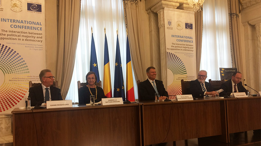 Conférence internationale de la Commission de Venise à Bucarest : « L’interaction entre la majorité politique et l’opposition dans une démocratie »