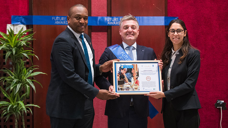 Le Conseil de l’Europe parmi les lauréats du Future Policy Award pour son action en faveur de l’autonomisation des jeunes