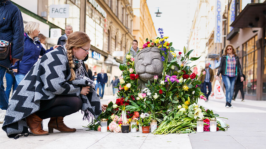 Generalsekretär Jagland zum Anschlag in Stockholm