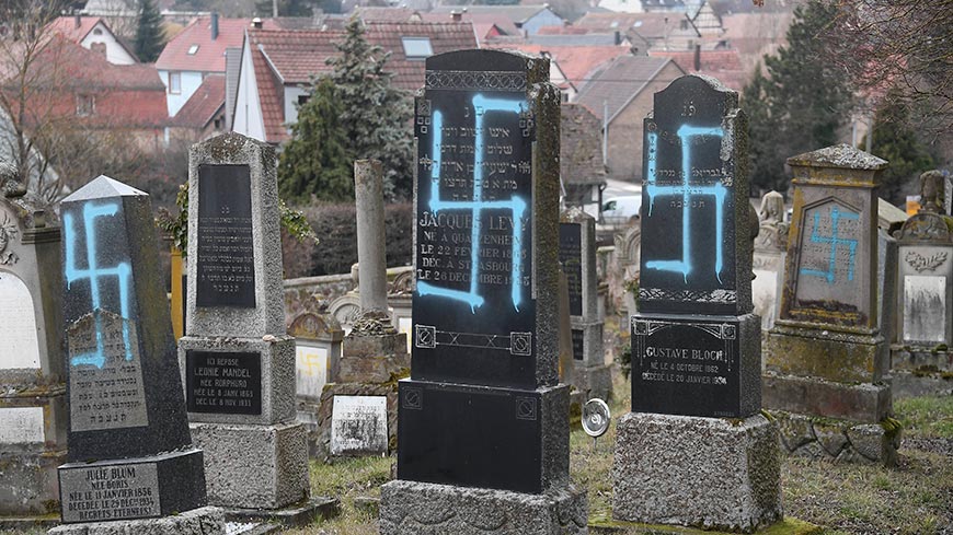 Friedhof von Quatzenheim. © 2019 AFP