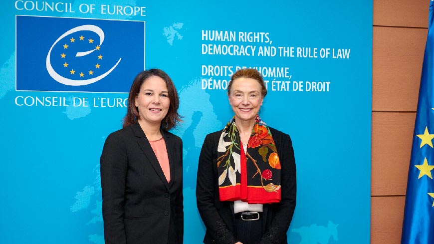 Generalsekretärin trifft deutsche Außenministerin Annalena Baerbock