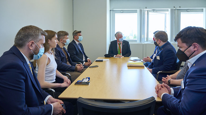 Le Président du Congrès rencontre des représentants du Conseil municipal de Kiev en signe de soutien à l’Ukraine