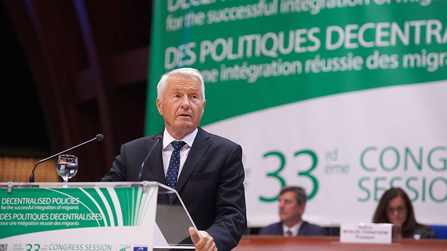 Thorbjørn Jagland : "Les Etats membres sont tenus de veiller au respect des principes du Conseil de l’Europe"