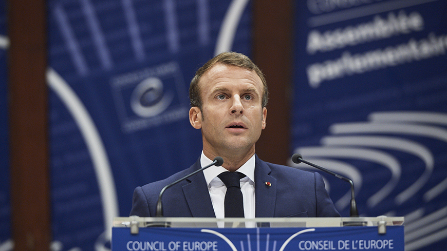 Emmanuel Macron: "The Council of Europe is where the divisions in our continent can be healed"