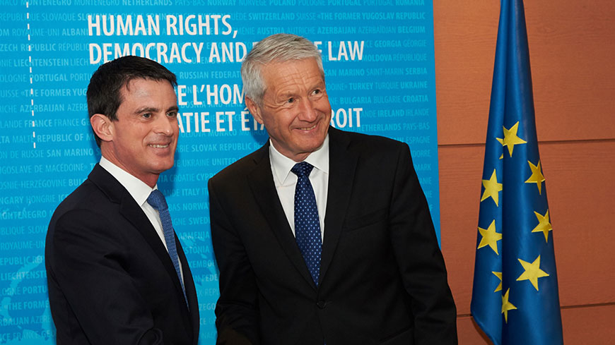 Secretary General Jagland meets Manuel Valls