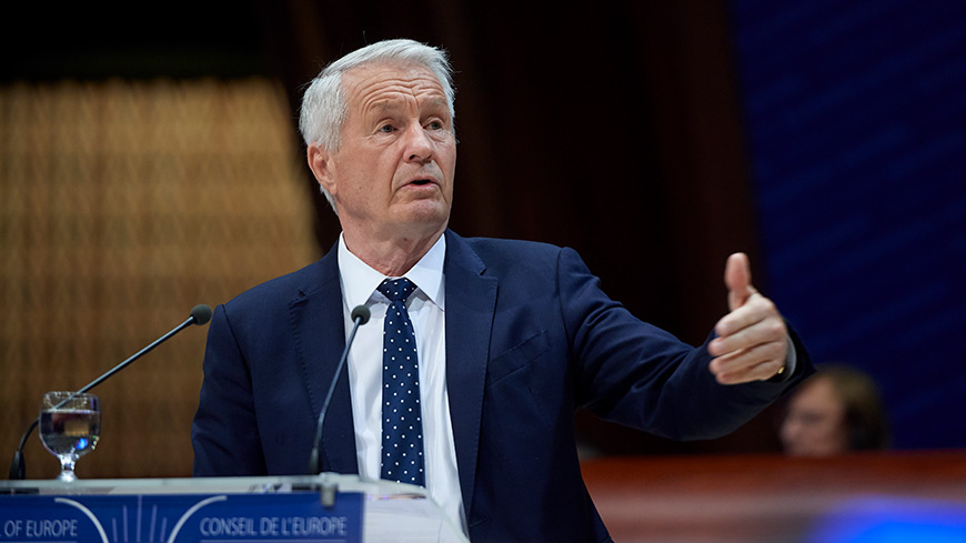 Le Secrétaire Général Thorbjørn Jagland : le budget ordinaire du Conseil de l’Europe doit venir des États membres, pas de l’UE