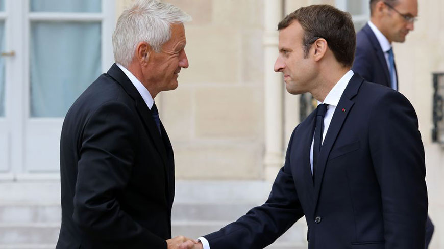 Meeting of  Secretary General Thorbjørn Jagland with the President of the French Republic, Emmanuel Macron