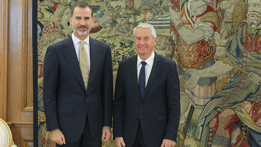 Visite du Secrétaire Général à Madrid pour commémorer le 40e anniversaire de l’adhésion de l’Espagne