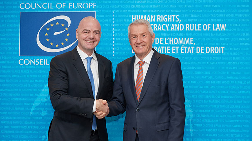 FIFA and the Council of Europe to promote human rights