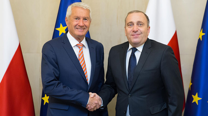 Secretary General Jagland meets Foreign Minister Schetyna of Poland