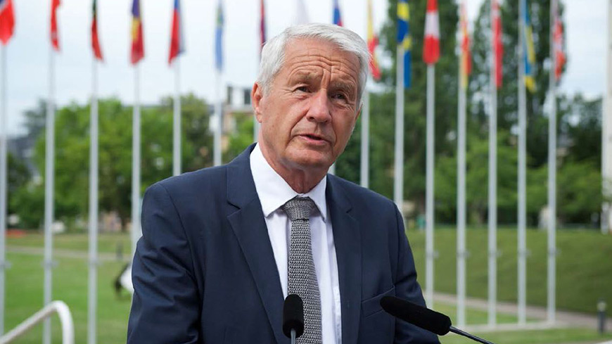 Secretary General Jagland meets President Macron at the Elysée on 31 August