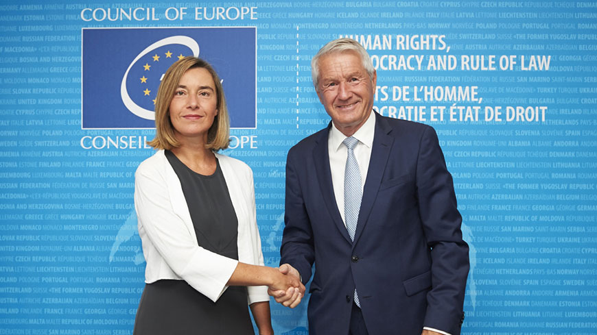 Scambio di opinioni fra Alto Rappresentante dell’Ue Mogherini, Comitato dei Ministri e Segretario generale Jagland