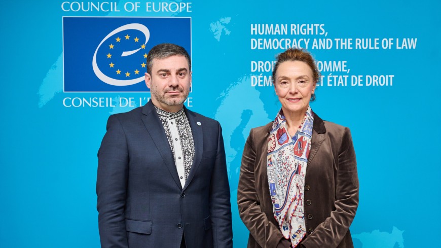 Secretary General meets Ukrainian Parliament Human Rights Commissioner Dmytro Lubinets