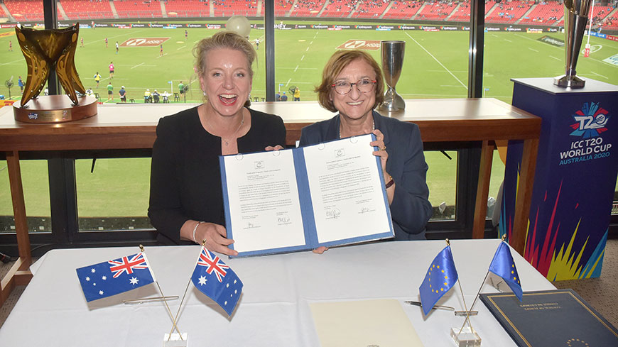 Australia signs the Convention on the Manipulation of Sports Competitions