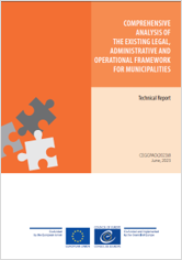 Comprehensive analysis of the existing legal, administrative and operational framework for municipalities