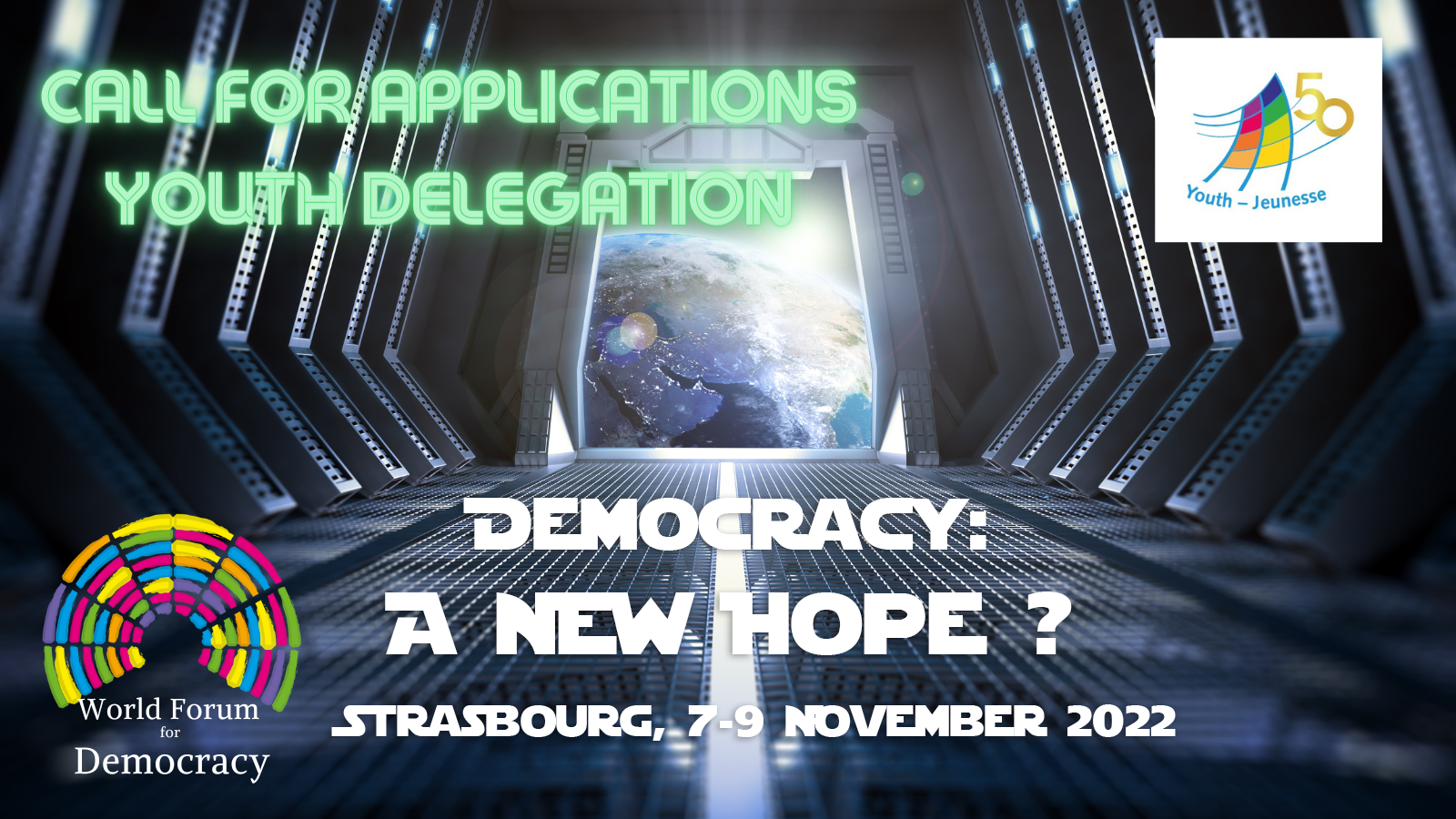Call for applications World Forum for Democracy 2022 Youth