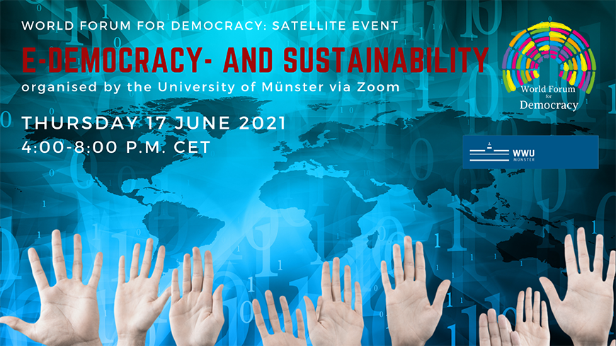 Webinar E Democracy And Sustainability All World Forum For Democracy News