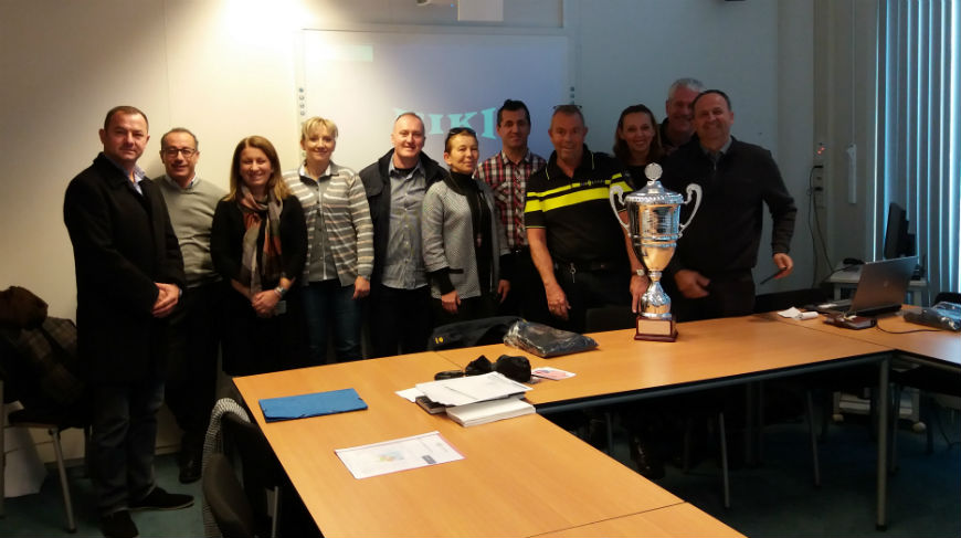 Police officials from Skopje visit the Dutch police