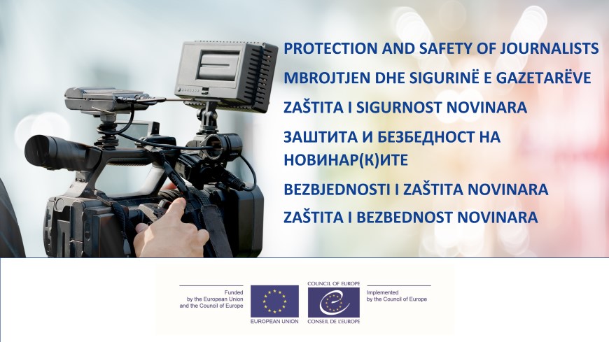 Online course on Protection and Safety of Journalists available in Western  Balkans languages - News