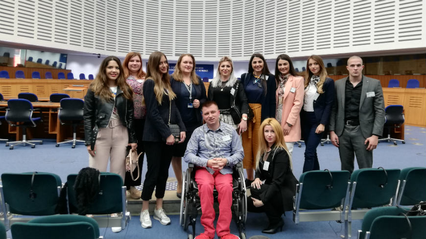 Montenegrin law students visit the Council of Europe institutions